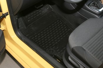 1 699 р. Комплект 3D ковриков салона Element (полиуретан) Volkswagen Polo 5 хэтчбек дорестайлинг (2009-2015) (Черные). Увеличить фотографию 2