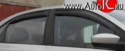 Комплект дефлекторов окон (ветровиков) 4 шт. (седан) Russtal Volkswagen Polo 5 седан дорестайлинг (2009-2015)