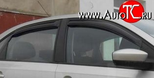 999 р. Комплект дефлекторов окон (ветровиков) 4 шт. (седан) Russtal Volkswagen Polo 5 хэтчбек рестайлинг (2015-2020)