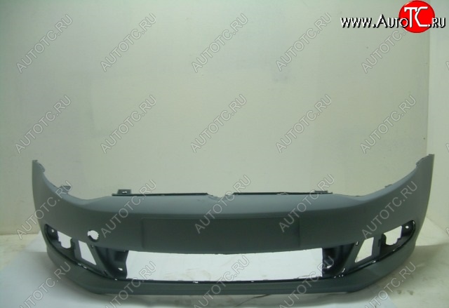 2 149 р. Бампер передний SPARD (чёрный)  Volkswagen Polo  5 (2009-2015) (Неокрашенный)