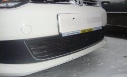 2 089 р. Сетка на бампер Russtal (черная) Volkswagen Polo 5 седан дорестайлинг (2009-2015). Увеличить фотографию 1