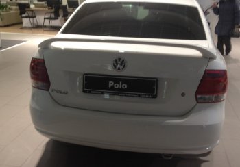 4 999 р. Спойлер Sport  Volkswagen Polo  5 (2009-2020) (Неокрашенный). Увеличить фотографию 4