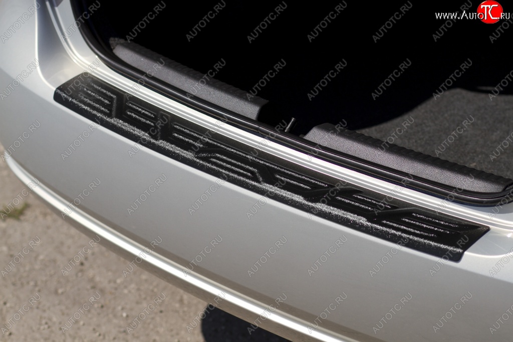 1 099 р. Защитная накладка на задний бампер RA Volkswagen Polo 5 хэтчбек дорестайлинг (2009-2015)