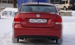 3 499 р. Козырёк на заднее лобовое стекло Sport Volkswagen Polo 5 седан дорестайлинг (2009-2015) (Неокрашенный). Увеличить фотографию 3