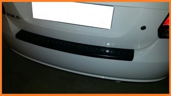 1 089 р. Накладка защитная на задний бампер Yuago  Volkswagen Polo  5 (2009-2015). Увеличить фотографию 1