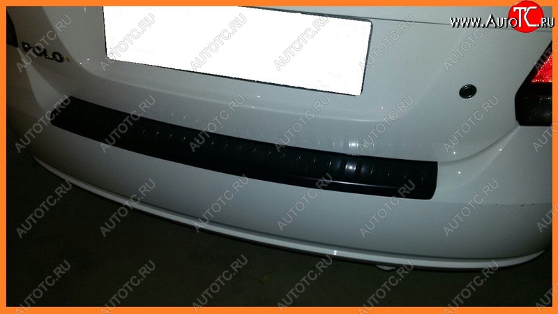 1 089 р. Накладка защитная на задний бампер Yuago Volkswagen Polo 5 седан дорестайлинг (2009-2015)