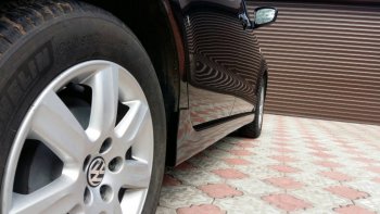2 499 р. Пороги накладки Centre Tuning  Volkswagen Polo  5 (2009-2020) (Неокрашенные). Увеличить фотографию 4
