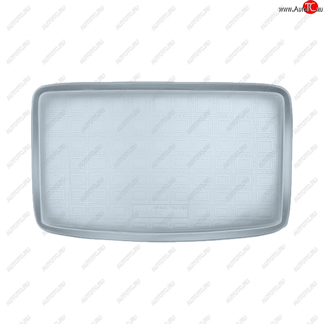 1 579 р. Коврик багажника Norplast Unidec (7 мест разложенный 3-й ряд)  Volkswagen Sharan  MK2,7N (2010-2015) (серый)