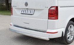 11 999 р. Защита заднего бампера (Ø63 мм, нержавейка, длинная база) Russtal Volkswagen Multivan T6 дорестайлинг (2016-2019). Увеличить фотографию 3