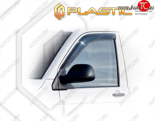 1 899 р. Дефлектора окон CA-Plastik  Volkswagen Multivan ( T6,  T6.1) (2016-2024) (Classic полупрозрачный, Без хром.молдинга)