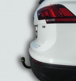 6 999 р. Фаркоп Лидер Плюс. Volkswagen Tiguan Mk2 дорестайлинг (2016-2020) (Без электропакета). Увеличить фотографию 2