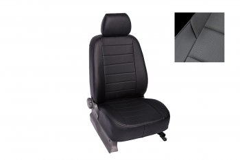 Чехлы для сидений Seintex (экокожа, комплектация Respect: с передним подлокотником и подушками безопасности) Volkswagen Tiguan Mk2 рестайлинг (2020-2022)