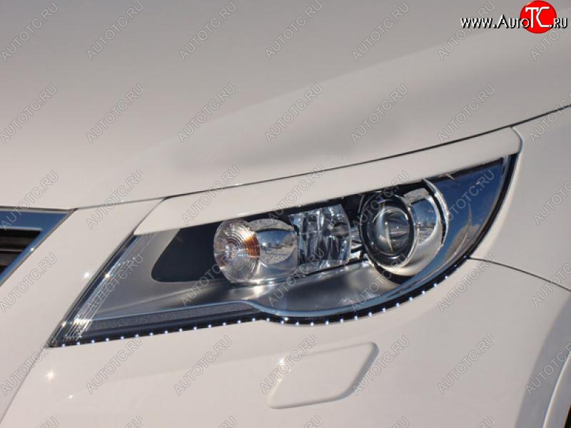 999 р. Реснички на фары Tuning-Sport  Volkswagen Tiguan  NF (2006-2011) (Неокрашенные)