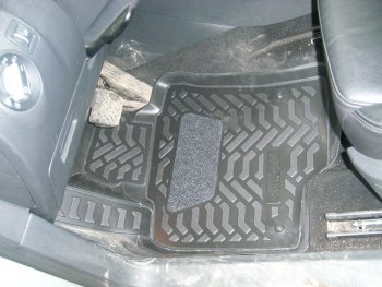 1 439 р. Коврики салона Aileron (3D с подпятником)  Volkswagen Tiguan  NF (2006-2017). Увеличить фотографию 1