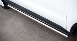 14 849 р. Защита порогов из круглой трубы диаметром 63 мм (Track & Field) Russtal  Volkswagen Tiguan  NF (2011-2017) (Защита порогов с со скосами на торцах (вариант 1)). Увеличить фотографию 10