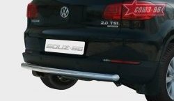 10 574 р. Защита заднего бампера Souz-96 (d60) Volkswagen Tiguan NF дорестайлинг (2006-2011). Увеличить фотографию 1