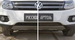 1 639 р. Защитная сетка решетки переднего бампера (Track & Field) РА  Volkswagen Tiguan  NF (2011-2017). Увеличить фотографию 4