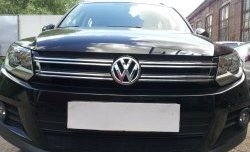 2 099 р. Сетка на бампер Sport&Style Russtal (черная)  Volkswagen Tiguan  NF (2011-2017). Увеличить фотографию 3