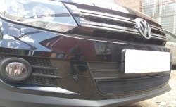 2 099 р. Сетка на бампер Sport&Style Russtal (черная)  Volkswagen Tiguan  NF (2011-2017). Увеличить фотографию 1