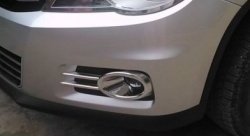 3 599 р. Подиумы противотуманных фар СТ  Volkswagen Tiguan  NF (2011-2017). Увеличить фотографию 1