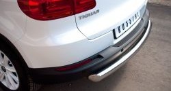 14 399 р. Защита заднего бампера (Ø76 мм, нержавейка,Track & Field) Russtal  Volkswagen Tiguan  NF (2011-2017). Увеличить фотографию 2