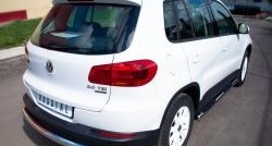 14 399 р. Защита заднего бампера (Ø76 мм, нержавейка,Track & Field) Russtal  Volkswagen Tiguan  NF (2011-2017). Увеличить фотографию 4