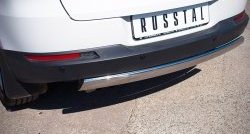 16 849 р. Защита заднего бампера (Ø75х42 мм, нержавейка, Sport& Style) Russtal Volkswagen Tiguan NF рестайлинг (2011-2017). Увеличить фотографию 3