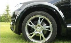 9 649 р. Накладки на колёсные арки CT Volkswagen Touareg GP рестайлинг (2006-2010) (Неокрашенные). Увеличить фотографию 1