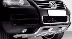 8 349 р. Накладка на передний бампер King Kong v2  Volkswagen Touareg  GP (2002-2010) (Неокрашенная). Увеличить фотографию 1