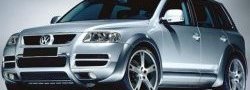 10 749 р. Пороги накладки ABT Volkswagen Touareg GP рестайлинг (2006-2010) (Неокрашенные). Увеличить фотографию 1