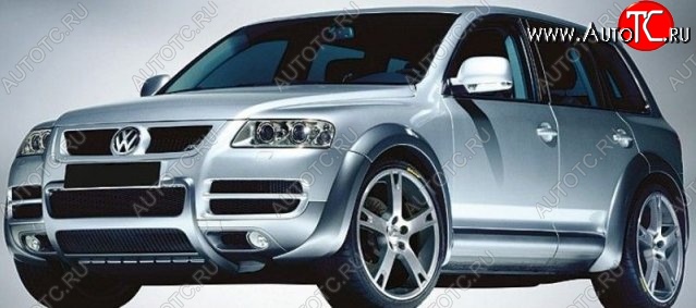10 749 р. Пороги накладки ABT Volkswagen Touareg GP рестайлинг (2006-2010) (Неокрашенные)