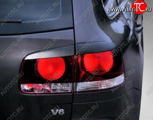 1 299 р. Реснички на фонари CT Volkswagen Touareg GP рестайлинг (2006-2010) (Неокрашенные)