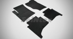 Износостойкие коврики в салон с рисунком Сетка SeiNtex Premium 4 шт. (резина) Volkswagen Touareg GP рестайлинг (2006-2010)