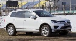 879 р. Реснички на фары RA  Volkswagen Touareg  NF (2014-2018) (Неокрашенные). Увеличить фотографию 2