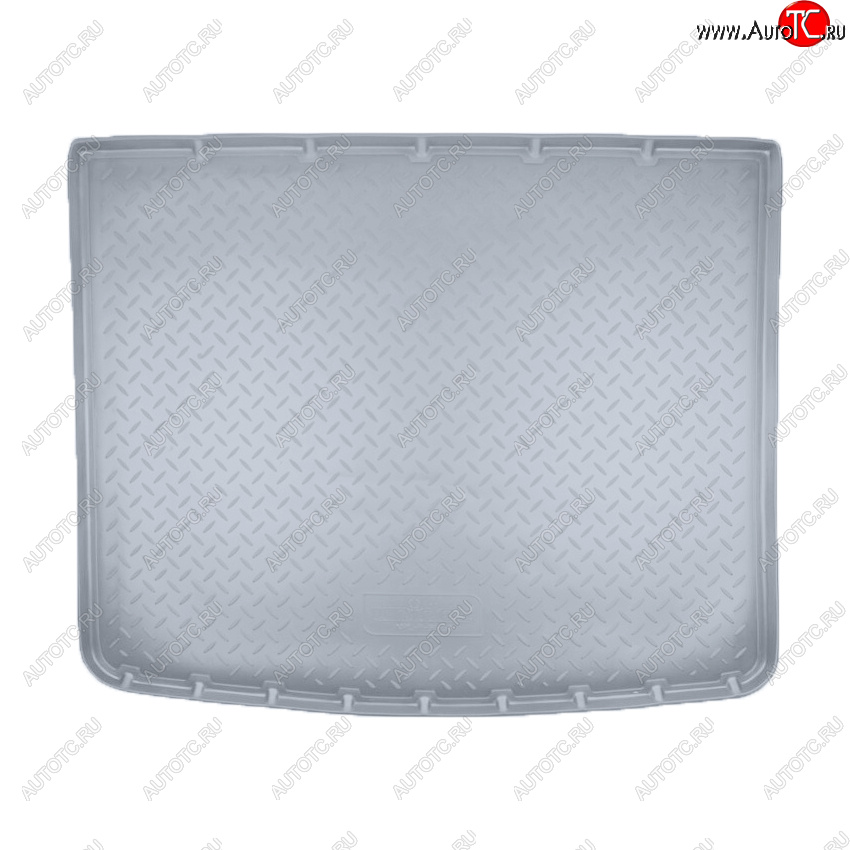 2 199 р. Коврик багажника Norplast Unidec (2-х зонный климат контроль)  Volkswagen Touareg  NF (2010-2018) (Цвет: серый)