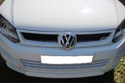 5 649 р. Решетка радиатора ABT STYLE  Volkswagen Touareg  NF (2010-2014) (Неокрашенная). Увеличить фотографию 1