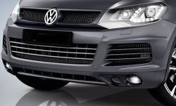 6 749 р. Решётка радиатора Sport Volkswagen Touareg NF дорестайлинг (2010-2014) (Неокрашенная). Увеличить фотографию 3