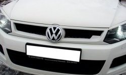 6 749 р. Решётка радиатора Sport Volkswagen Touareg NF дорестайлинг (2010-2014) (Неокрашенная). Увеличить фотографию 5