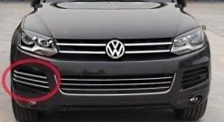 14 399 р. Вставки в боковые воздуховоды перднего бампера СТ Volkswagen Touareg NF дорестайлинг (2010-2014). Увеличить фотографию 1