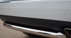 15 999 р. Одинарная защита заднего бампера из трубы диаметром 63 мм Russtal Volkswagen Touareg NF дорестайлинг (2010-2014). Увеличить фотографию 3