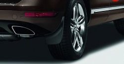 979 р. Задние брызговики NovLine 2 шт.  Volkswagen Touareg  NF (2010-2014). Увеличить фотографию 1