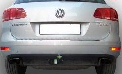 6 799 р. Фаркоп Лидер Плюс Volkswagen Touareg NF дорестайлинг (2010-2014) (Без электропакета). Увеличить фотографию 1