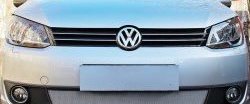 1 299 р. Сетка на бампер (рестайлинг) Russtal (хром)  Volkswagen Touran  1T (2003-2006). Увеличить фотографию 1
