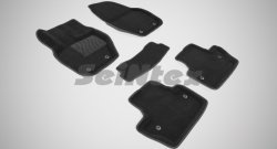 Износостойкие коврики в салон 3D VOLVO S-60 черные (компл) Volvo S60 FS седан дорестайлинг (2010-2013)