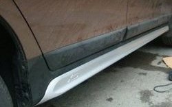 32 399 р. Пороги накладки CT Volvo XC60  рестайлинг (2013-2017) (Неокрашенные). Увеличить фотографию 1