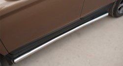 13 849 р. Защита порогов из круглой трубы диаметром 63 мм Russtal Volvo XC60  рестайлинг (2013-2017) (Защита порогов с со скосами на торцах (вариант 1)). Увеличить фотографию 9