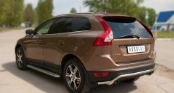 16 899 р. Защита заднего бампера из фигурной трубы диаметром 42 мм SLITKOFF Volvo XC60  дорестайлинг (2008-2013). Увеличить фотографию 4