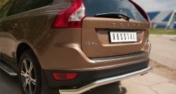 17 749 р. Защита заднего бампера (Ø63 мм волна, нержавейка) SLITKOFF Volvo XC60  дорестайлинг (2008-2013). Увеличить фотографию 6