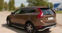 17 749 р. Защита заднего бампера (Ø63 мм волна, нержавейка) SLITKOFF Volvo XC60  дорестайлинг (2008-2013). Увеличить фотографию 8