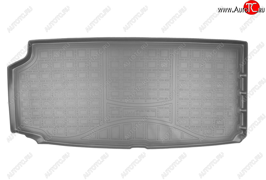 1 339 р. Коврик в багажник Norplast Unidec (разложенный 3 ряд)  Volvo XC90  L (2015-2024) (Цвет: черный)